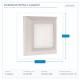 WALL MOUNTED LED SLIM STEP LIGHT 3W IP65 230V 3000K 125X125mm WHITE PRO 145-52004 WALL MOUNTED LED SLIM STEP LIGHT 3W IP65 230V 3000K 125X125mm WHITE PRO 145-52004