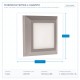 LED СТЪПКОВО ОСВЕТЛЕНИЕ ЗА СТЕНА 3W IP65 3000K 125X125MM СИВО LED СТЪПКОВО ОСВЕТЛЕНИЕ ЗА СТЕНА 3W IP65 3000K 125X125MM СИВО
