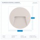 LED СТЕННО ТЯЛО 3W IP65 3000K БЯЛО