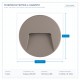 LED СТЕННО ТЯЛО SLIM 3W IP65 3000K СИВО