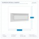 WALL MOUNTED LED SLIM STEP LIGHT 4W IP65 230V 3CCT 230X80mm WHITE PRO 145-52070 WALL MOUNTED LED SLIM STEP LIGHT 4W IP65 230V 3CCT 230X80mm WHITE PRO 145-52070