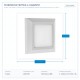 СТЕННА LED СТЪПКОВИДНА ЛАМПА SLIM 3W IP65 230V 3CCT 125X125MM БЯЛА