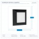 СТЕННО LED СТЪПАЛОВИДНО СВЕТИЛО 3W IP65 230V 3CCT 125X125MM ЧЕРНО СТЕННО LED СТЪПАЛОВИДНО СВЕТИЛО 3W IP65 230V 3CCT 125X125MM ЧЕРНО