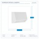 LED СТЪПКОВО ОСВЕТЛЕНИЕ ЗА СТЕНА 3W IP65 3CCT 160X70MM БЯЛО
