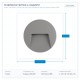 СТЕННО LED ТЯЛО SLIM FIXTURE 3W IP65 230V 4000K Ф135MM СИВО СТЕННО LED ТЯЛО SLIM FIXTURE 3W IP65 230V 4000K Ф135MM СИВО