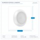 СТЕННА ЛАМПА OVAL LED 4W 3CCT IP65 БЯЛА СТЕННА ЛАМПА OVAL LED 4W 3CCT IP65 БЯЛА