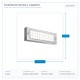 LED СТЕННО ТЯЛО 6W 3CCT IP65 СИВО
