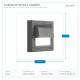 LED СТЕННА ЛАМПА 6W 3CCT IP65 ТЪМНО СИВА LED СТЕННА ЛАМПА 6W 3CCT IP65 ТЪМНО СИВА