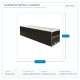 ЛИНЕЙНА СВЕТЛИНА 20W 0,60M 4000K ЧЕРЕН