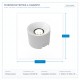 МАГНИТЕН СПОТ ULTRA SLIM БЯЛ 8W 3CCT 50X70MM МАГНИТЕН СПОТ ULTRA SLIM БЯЛ 8W 3CCT 50X70MM