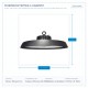 LED ПРОЖЕКТОР HIGH BAY LED SMD UFO BLACK 100W 6500K 120° PRO LED ПРОЖЕКТОР HIGH BAY LED SMD UFO BLACK 100W 6500K 120° PRO