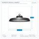HIGH BAY LED SMD UFO BLACK 200W 6500K 120° PRO 145-67154