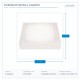 SURFACE MOUNTED LED SLIM LIGHT 120Χ120 6W 3000K WHITE PLUS 145-68522