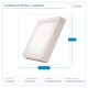 SURFACE MOUNTED LED SLIM LIGHT 225Χ225 20W 3000K WHITE PLUS 145-68532