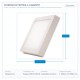 ПОВЪРХНОСТНО LED ПАНЕЛНО ОСВЕТЛЕНИЕ 300X300 30W 3000K БЯЛО ПОВЪРХНОСТНО LED ПАНЕЛНО ОСВЕТЛЕНИЕ 300X300 30W 3000K БЯЛО