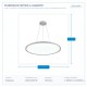 ПРОФЕСИОНАЛНО LED ОСВЕТИТЕЛНО ТЯЛО ЗА ВГРАЖДАНЕ SLIM Φ50 42W 3CCT БЯЛО