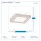 SURFACE MOUNTED LED SLIM LIGHT 70X70 2W 4200K WHITE PLUS 145-68654