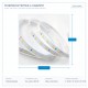 LED ЛЕНТА 5М 10W 24V 6500K IP68 ПРО
