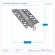 PROFILE RECESSED FOR PLASTERBOARD 2000*52*13 145-70920 PROFILE RECESSED FOR PLASTERBOARD 2000*52*13 145-70920