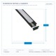 PROFILE RECESSED SINGLE 2000*17*8 90° BLACK 145-70951 PROFILE RECESSED SINGLE 2000*17*8 90° BLACK 145-70951