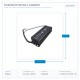 ЗАХРАНВАНЕ МЕТАЛНО ЗА LED ЛЕНТА 12V DC 60W IP67 ЗАХРАНВАНЕ МЕТАЛНО ЗА LED ЛЕНТА 12V DC 60W IP67
