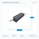 ЗАХРАНВАНЕ МЕТАЛНО ЗА LED ЛЕНТА 12V DC 150W IP67 ЗАХРАНВАНЕ МЕТАЛНО ЗА LED ЛЕНТА 12V DC 150W IP67