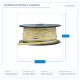 LED ЛЕНТА COB 25M 6W 48V 3000K 504LM/M IP44 PRO