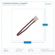 КОНЕКТОР С КАБЕЛ ЗА COB 5MM КОНЕКТОР С КАБЕЛ ЗА COB 5MM