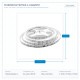 LED ЛЕНТА 5M 14,4W 24V 6500K 180LM/M IP20 PRO LED ЛЕНТА 5M 14,4W 24V 6500K 180LM/M IP20 PRO