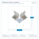 ЪГЛОВ СВЪРЗВАЩ КОНЕКТОР ЗА SMD RGB 10MM ЪГЛОВ СВЪРЗВАЩ КОНЕКТОР ЗА SMD RGB 10MM