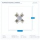СВЪРЗВАЩ КОНЕКТОР ЗА SMD RGBW 10MM СВЪРЗВАЩ КОНЕКТОР ЗА SMD RGBW 10MM
