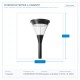 LED POST TOP MOUNTED 3CCT 12W/20W/30W/40W 100-277 VAC 146-58021 LED POST TOP MOUNTED 3CCT 12W/20W/30W/40W 100-277 VAC 146-58021