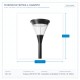 LED ПОСТ ТОП ОСВЕТИТЕЛ 3CCT 18W/30W/45W/60W LED ПОСТ ТОП ОСВЕТИТЕЛ 3CCT 18W/30W/45W/60W