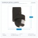 INFRARED MOTION SENSOR 3 IN 1 WALL/CEILING/CORNER BLACK 147-02020