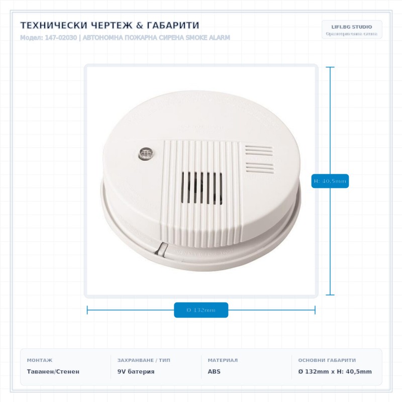 АВТОНОМНА ПОЖАРНА СИРЕНА SMOKE ALARM АВТОНОМНА ПОЖАРНА СИРЕНА SMOKE ALARM