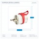 ЩЕПСЕЛ ШУКО МЪЖКИ 16А 220-240V