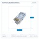 МОДУЛЕН КОНЕКТОР UTP CAT.6A 8P8C МОДУЛЕН КОНЕКТОР UTP CAT.6A 8P8C