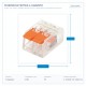 TERMINAL BLOCK PCT-412 2 SEATS WITH A RECEPTACLE 0,20-4mm 32A 400V ORANGE 147-11040 TERMINAL BLOCK PCT-412 2 SEATS WITH A RECEPTACLE 0,20-4mm 32A 400V ORANGE 147-11040