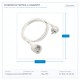 УДЪЛЖИТЕЛ ГЕРМАНСКИ ТИП 2М 3X1.5MM БЯЛ УДЪЛЖИТЕЛ ГЕРМАНСКИ ТИП 2М 3X1.5MM БЯЛ