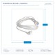 EXTENSION CORD GERMAN TYPE 10m 3Χ1.5mm WHITE 147-13019