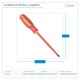 ИЗОЛИРАНА ОТВЕРТКА ПРАВА 6.5X150MM