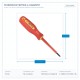 ИЗОЛИРАНА ОТВЕРТКА PHILLIPS PH0X75MM ИЗОЛИРАНА ОТВЕРТКА PHILLIPS PH0X75MM