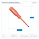 ИЗОЛИРАНА ОТВЕРТКА PHILLIPS PH1X80MM ИЗОЛИРАНА ОТВЕРТКА PHILLIPS PH1X80MM