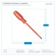 ИЗОЛИРАНА ОТВЕРТКА PHILLIPS PH2X100MM ИЗОЛИРАНА ОТВЕРТКА PHILLIPS PH2X100MM