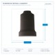LAMPHOLDER BAKELITE BLACK E27 147-23029 LAMPHOLDER BAKELITE BLACK E27 147-23029
