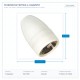 LAMPHOLDER BAKELITE WHITE B22 147-23033