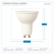 LED КРУШКА GU10 6W 2700K 110°