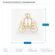 CROWN DÉCOR МЕТАЛНА ЛАМПА ЗЛАТИСТА CROWN DÉCOR МЕТАЛНА ЛАМПА ЗЛАТИСТА