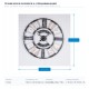 СТЕНЕН ЧАСОВНИК MDF-IRON SWEET HOME ANTIQUE