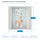 ПЛАТНО СТЕННА КАРТИНА ЖЕНА С ЦВЕТЯ И ПЕПЕРУДИ 80X120 ПЛАТНО СТЕННА КАРТИНА ЖЕНА С ЦВЕТЯ И ПЕПЕРУДИ 80X120